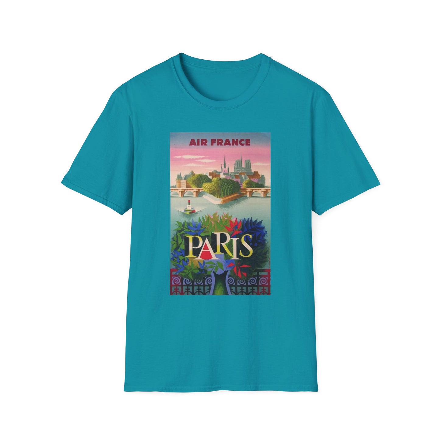 Air France Paris Vintage Travel Art