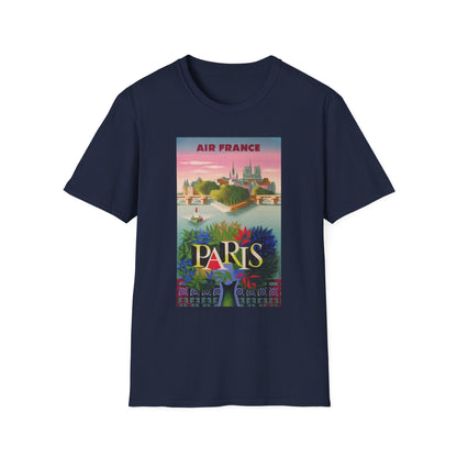 Air France Paris Vintage Travel Art